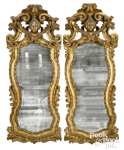 PAIR OF ITALIAN GILTWOOD MIRRORS  30fb16