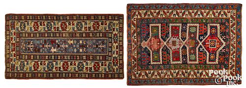 TWO CAUCASIAN CARPETS EARLY 20TH 30fb1c