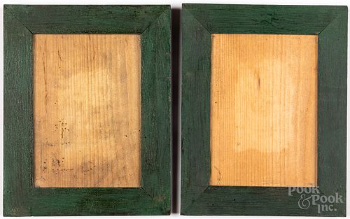 PAIR OF PAINTED PINE FRAMES, 19TH