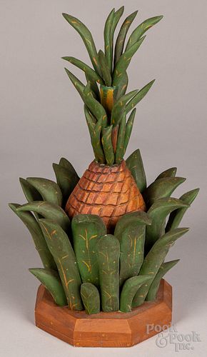 JUNE & WALTER GOTTSHALL CARVED PINEAPPLEJune