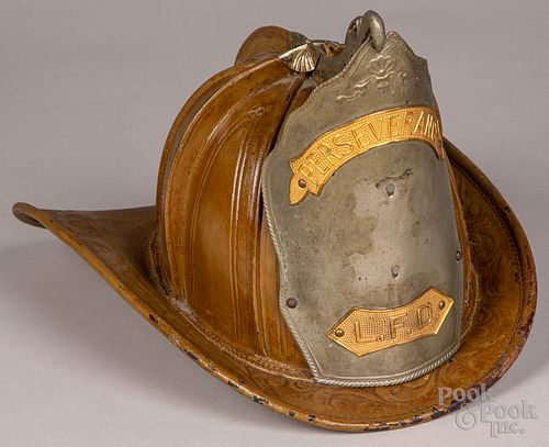 JOHN OLSON LEATHER FIRE HELMET  30fbc3