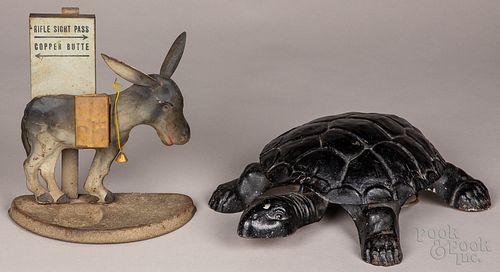 CAST TURTLE SPITTOON AND A DONKEY 30fbde
