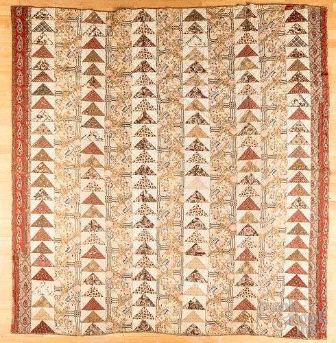 TWO PENNSYLVANIA QUILTS, 19TH C.Two