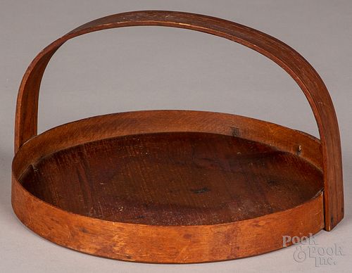 SHAKER BENTWOOD HANDLED TRAY, 19TH