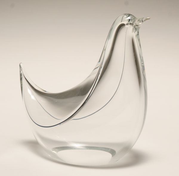 Livio Seguso art glass dove with 4e60a
