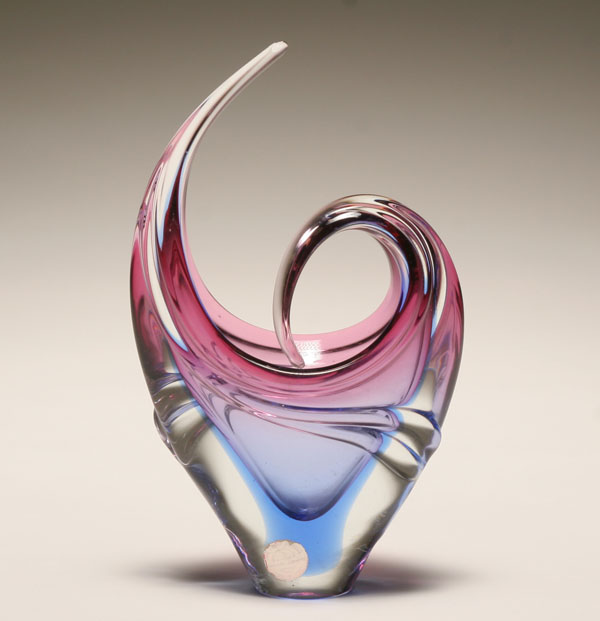 Zanetti Murano freeform art glass