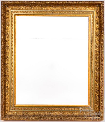 GILT FRAME, 19TH C.Gilt frame,