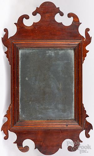 CHIPPENDALE CHERRY LOOKING GLASS  30fcec