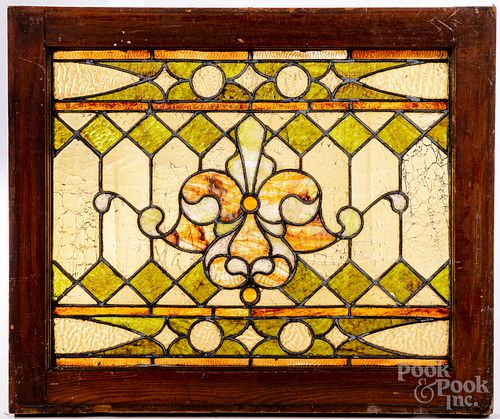 LEADED GLASS WINDOW CA 1900Leaded 30fd13