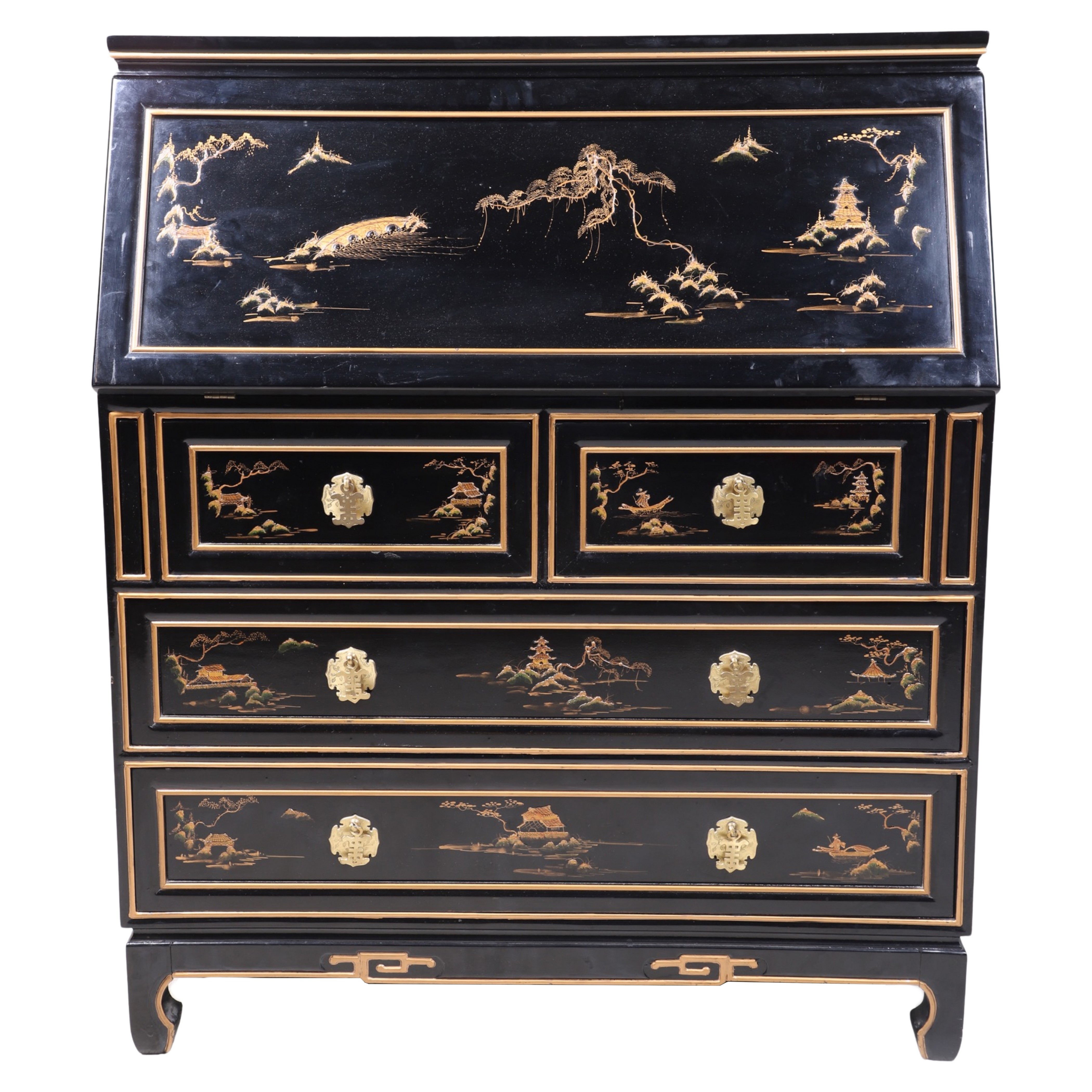 Chinoiserie paint decorated fall 30fd29