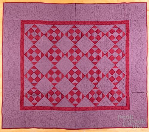 TWO CONTEMPORARY AMISH QUILTSTwo 30fd9c