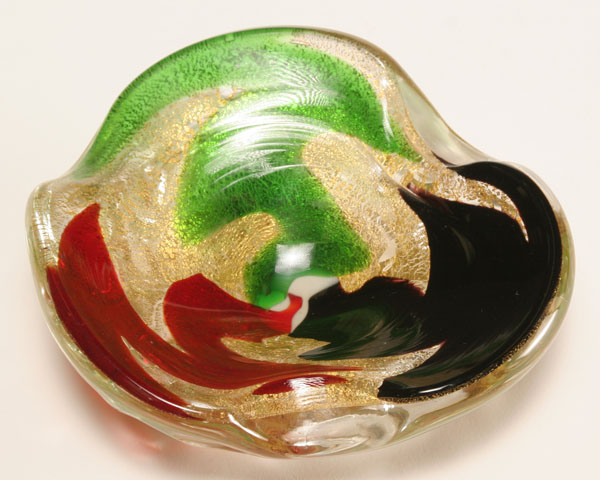 Murano art glass ashtray in the 4e638