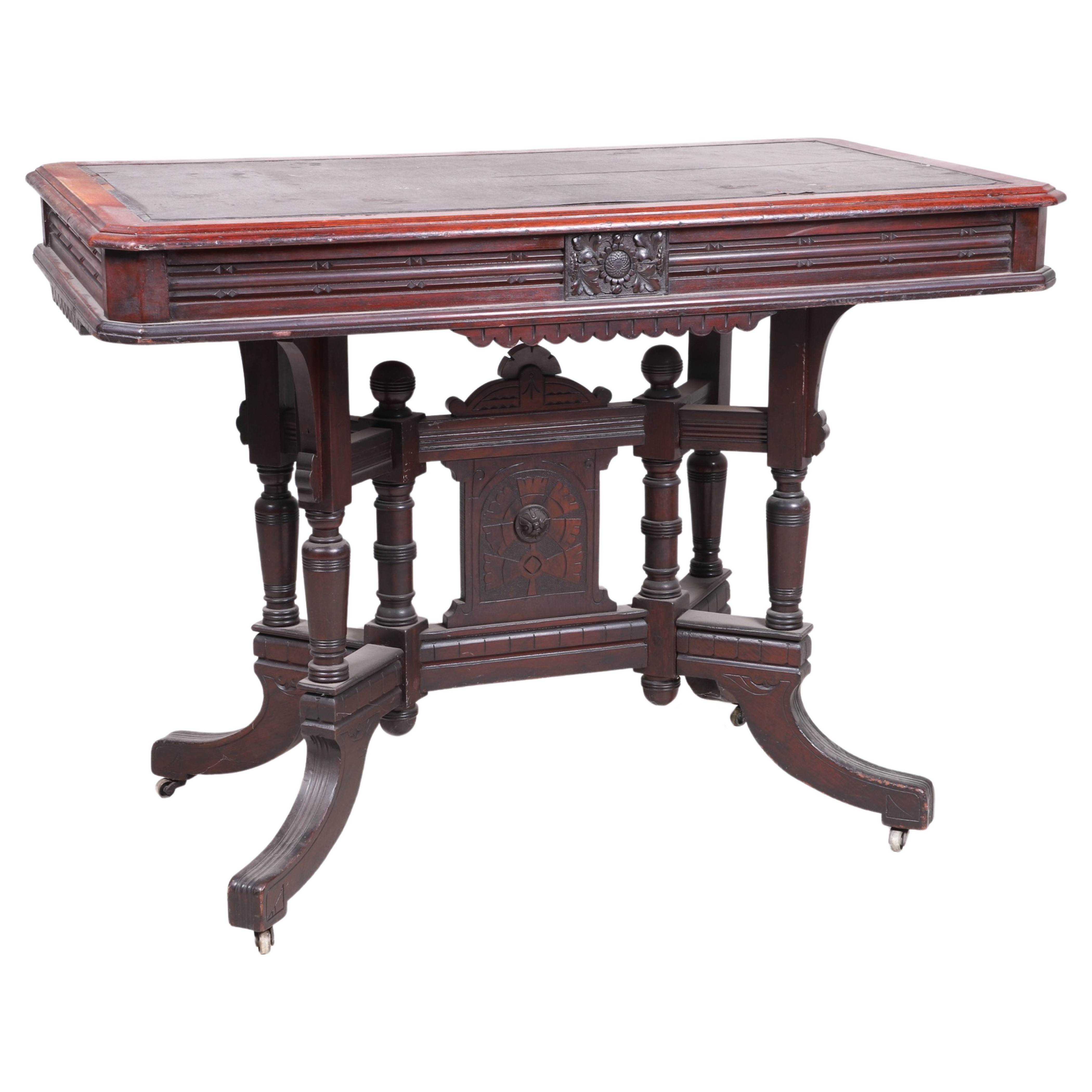 Victorian carved walnut library 30fe55