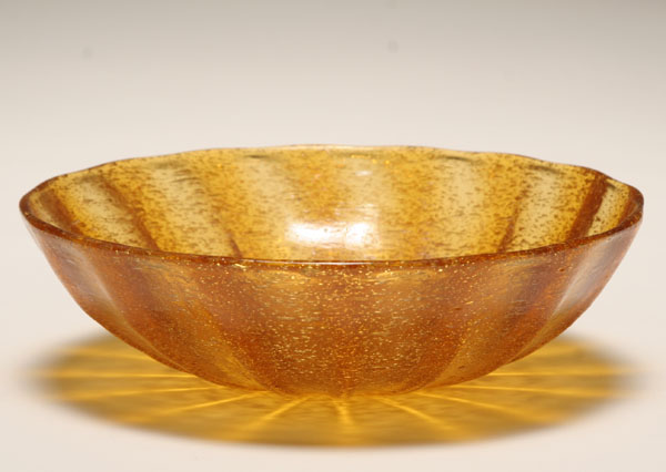 Murano Pulegoso art glass bowl,