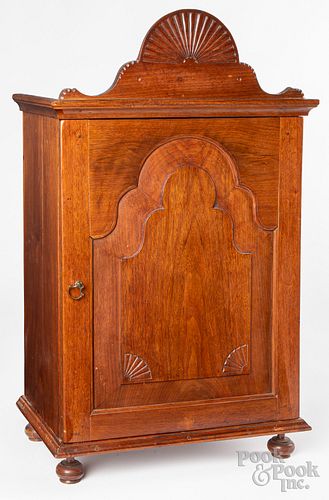 WILLIAM AND MARY WALNUT SPICE CABINET,