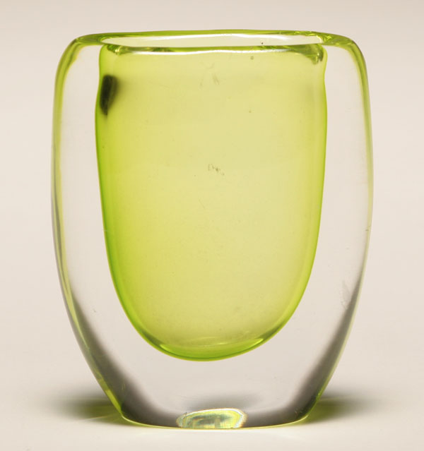 Kosta art glass vase designed by Vicke