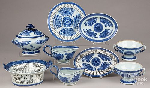 CHINESE EXPORT BLUE FITZHUGH PORCELAIN  30ff2f