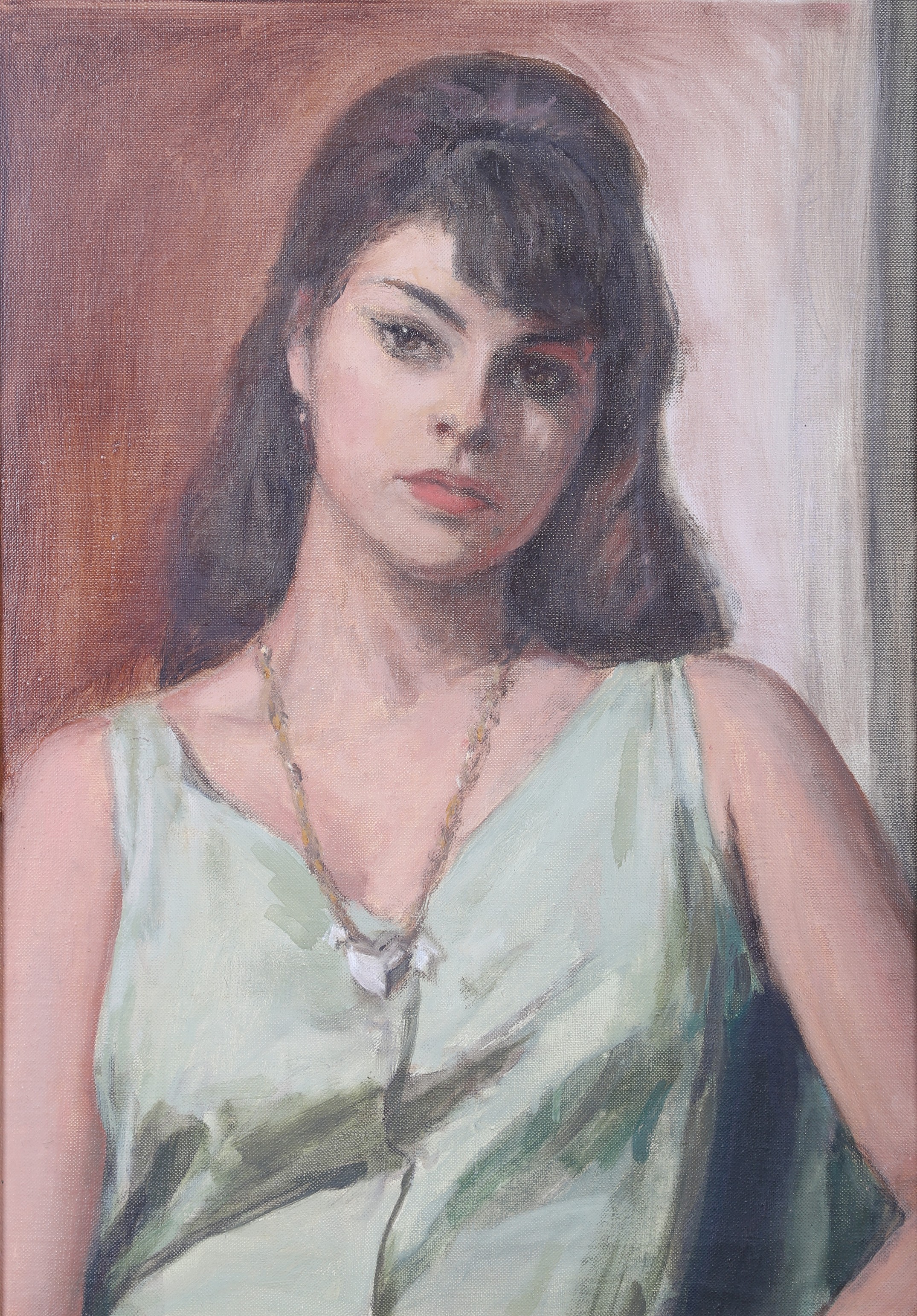 Portrait Painting of a Young Woman,