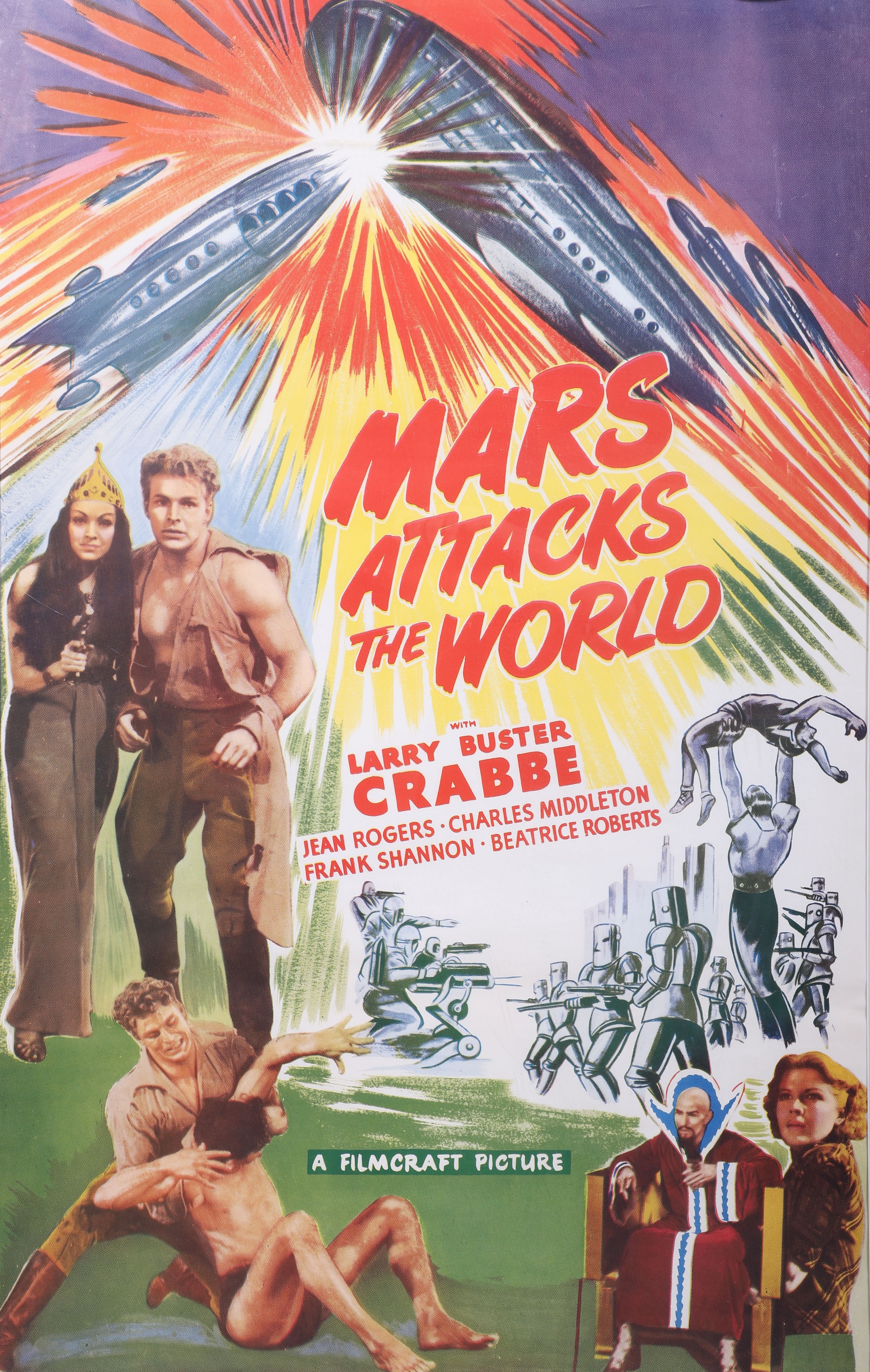 Mars Attacks the World Movie Poster  30ff9a