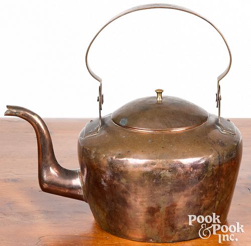 LANCASTER COPPER KETTLE 19TH C Lancaster 310029