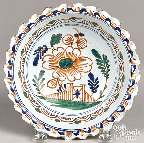 BRISTOL DELFT BOWL 18TH C Bristol 310054