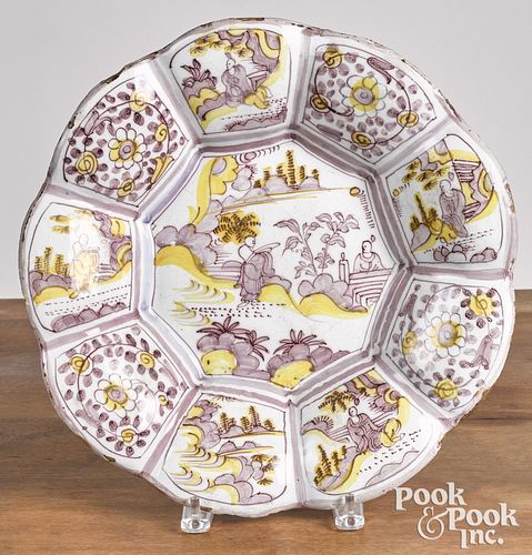 DELFT LOBED CHARGER, EARLY 18TH