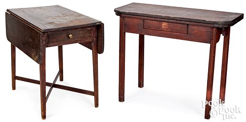 LATE CHIPPENDALE CARD TABLE AND