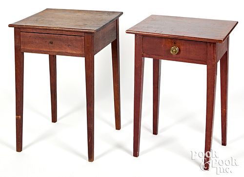 TWO FEDERAL ONE DRAWER STANDS,