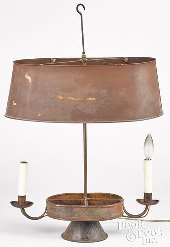 TIN BOUILLOTTE LAMP EARLY 20TH 3100f4