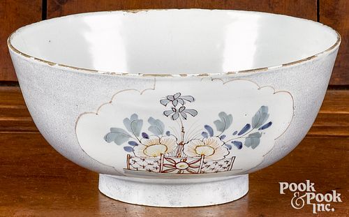 DELFT BOWL, 18TH C., PROBABLY LIVERPOOLDelft