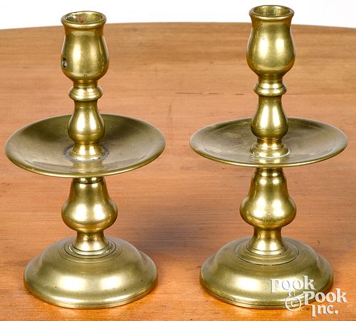 PAIR OF DUTCH HEEMSKERK CANDLESTICKS,