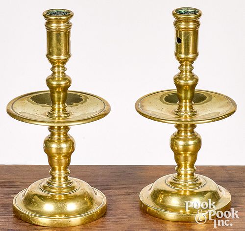 PAIR OF LARGE DUTCH BRASS HEEMSKERK 3101d9