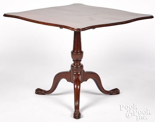 NEW ENGLAND CHIPPENDALE MAHOGANY