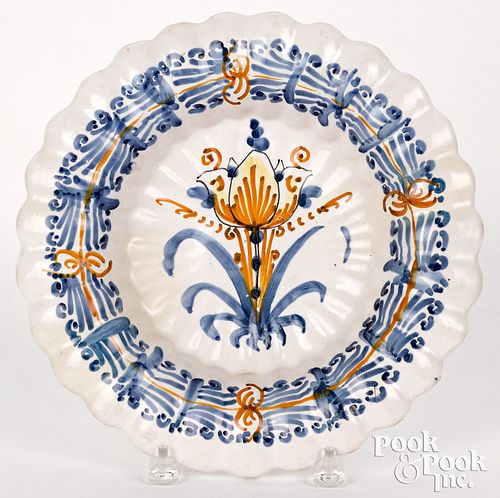 DUTCH DELFT LOBED DEEP DISH CA  310208