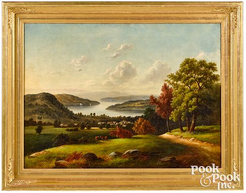 HUDSON RIVER VALLEY OIL ON CANVAS 310224