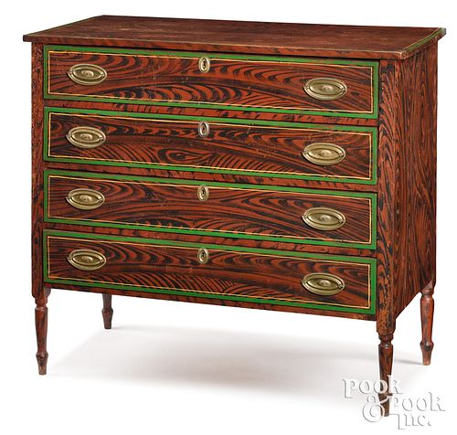 MAINE SHERATON PAINTED CHEST OF 310246