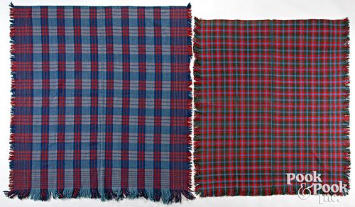 TWO PENNSYLVANIA POINTWORK COVERLETS,