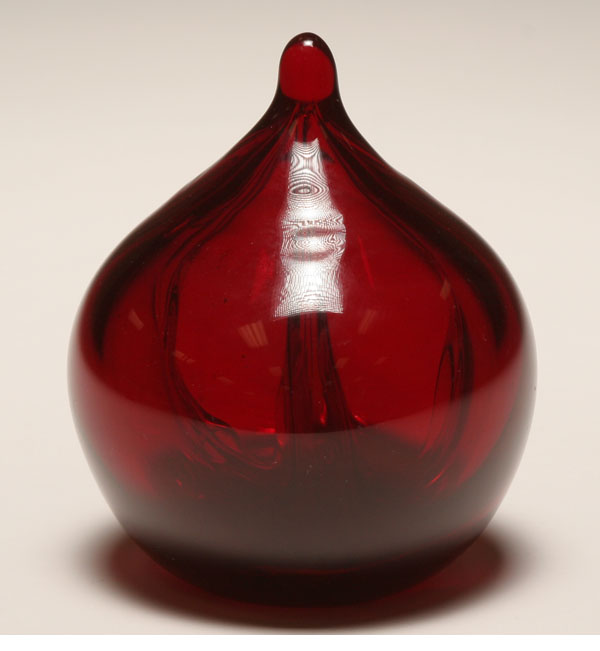 Robert Barber red studio glass