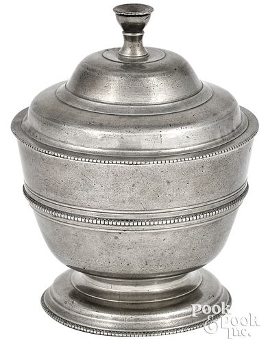 PHILADELPHIA PEWTER SUGAR BOWLPhiladelphia 310408