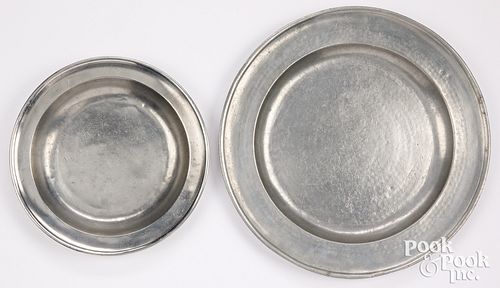 PHILADELPHIA PEWTER CHARGER AND