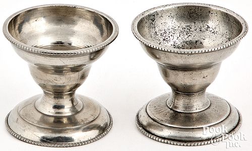 MATCHED PAIR OF PHILADELPHIA PEWTER