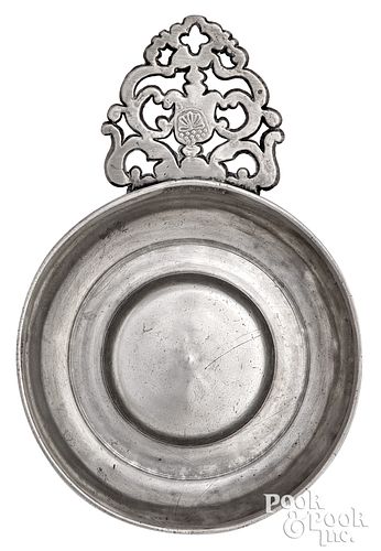 NEWPORT, RHODE ISLAND PEWTER PORRINGER,