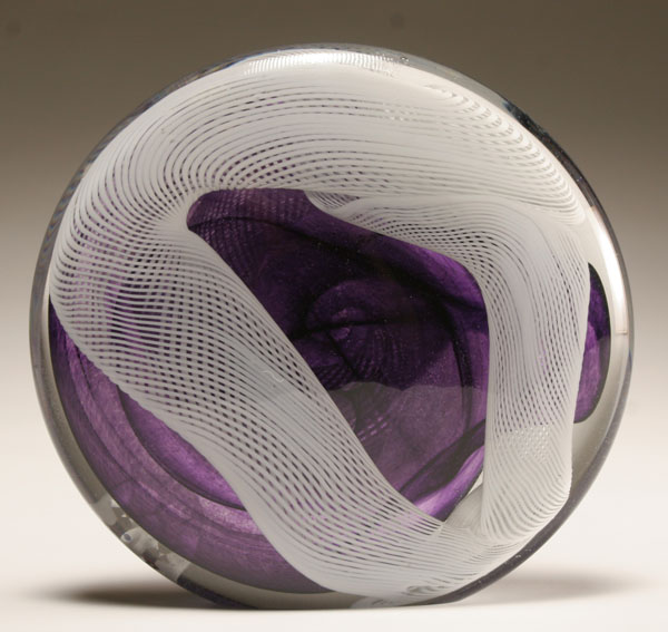 Brian Higer purple glass circular