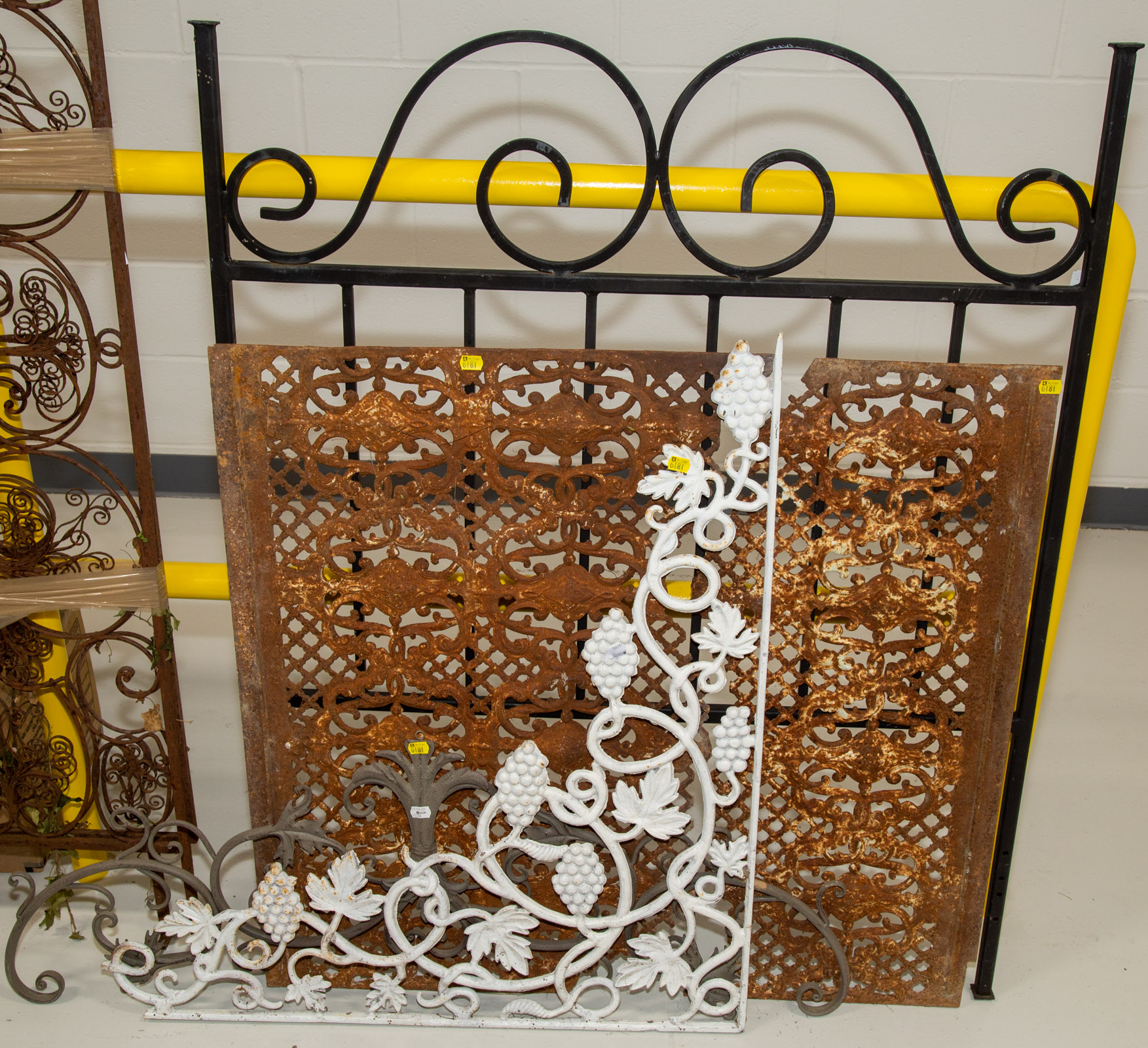 THREE PIECES OF ARCHITECTURAL IRONWORK 3104ff