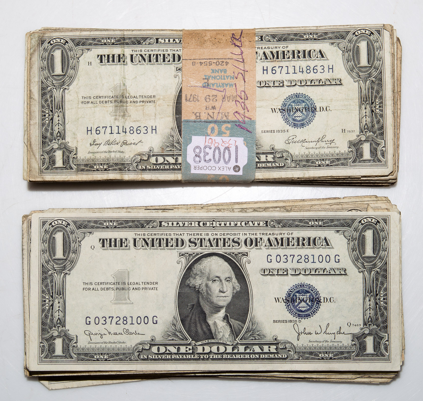 94 $1 SILVER CERTIFICATES 1935