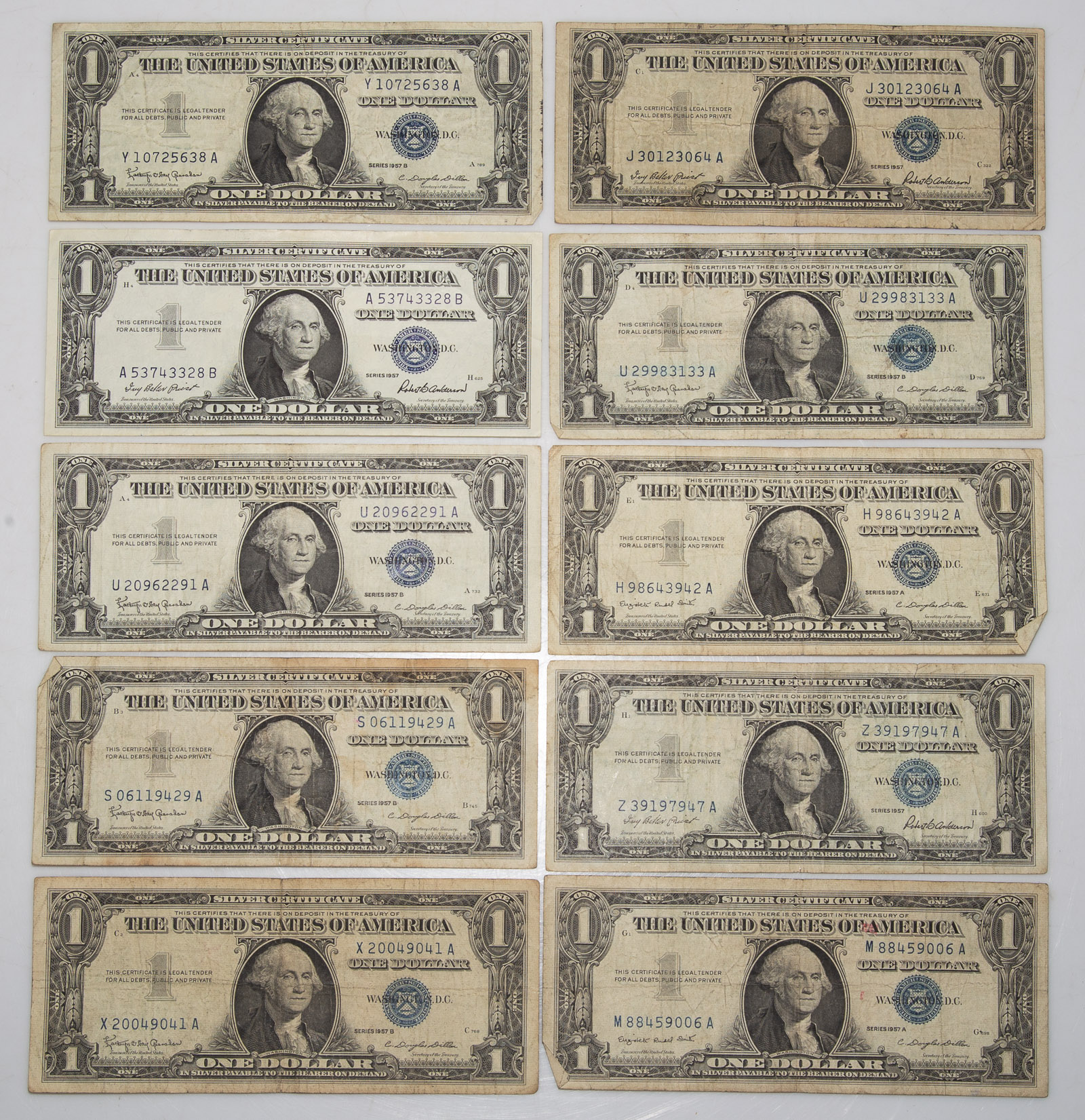 60 1 1957 SILVER CERTIFICATES 310525