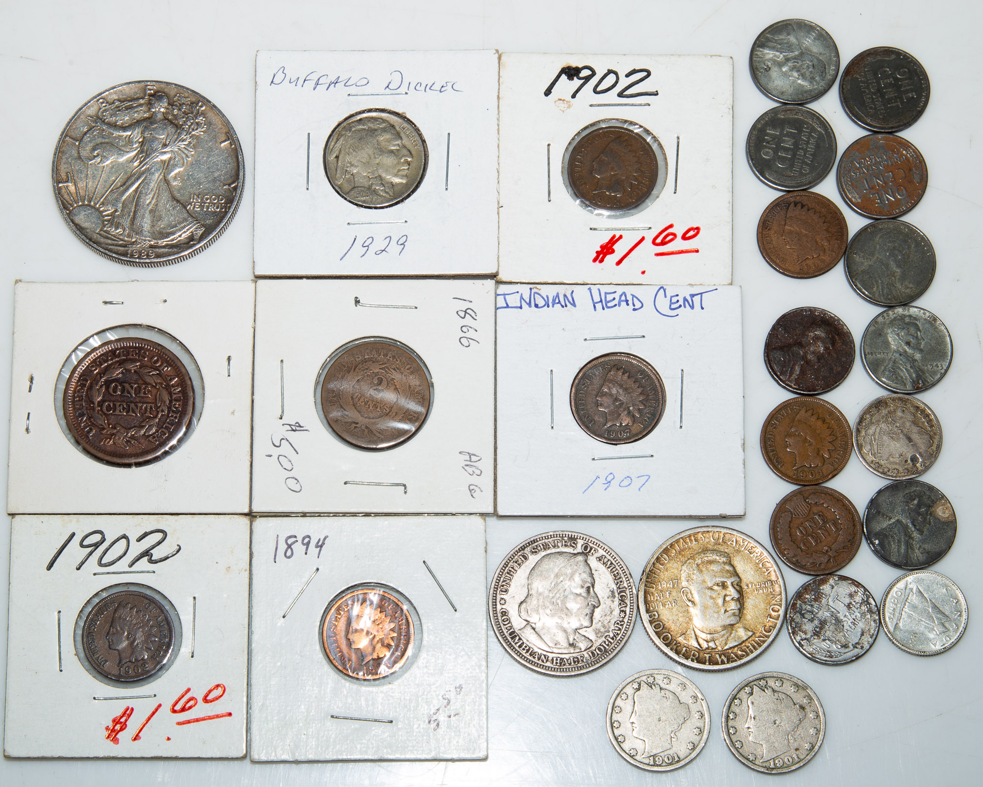 INTERESTING MIXED LOT OF US COINS 310537