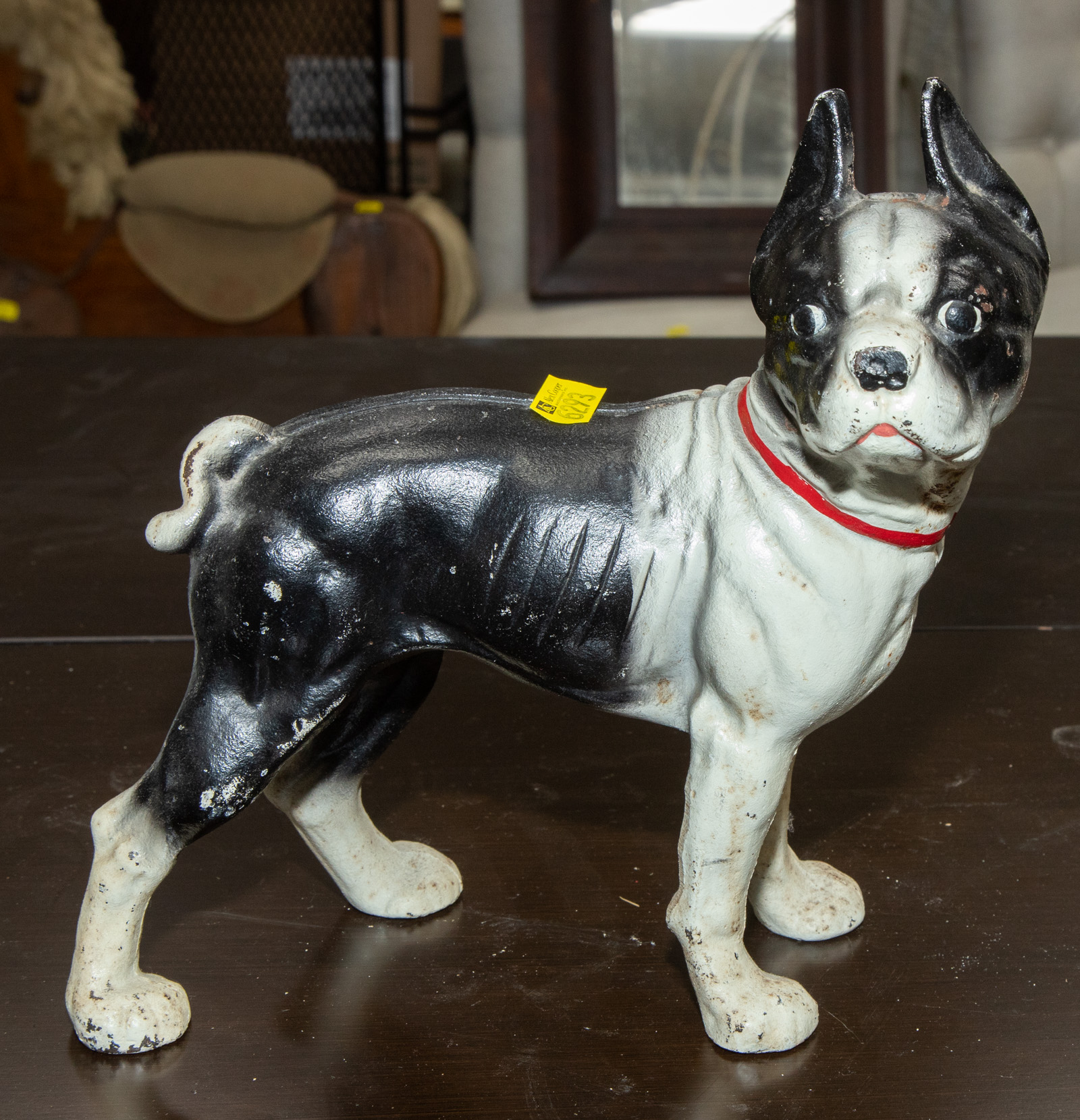 CAST IRON BOSTON TERRIER DOORSTOP