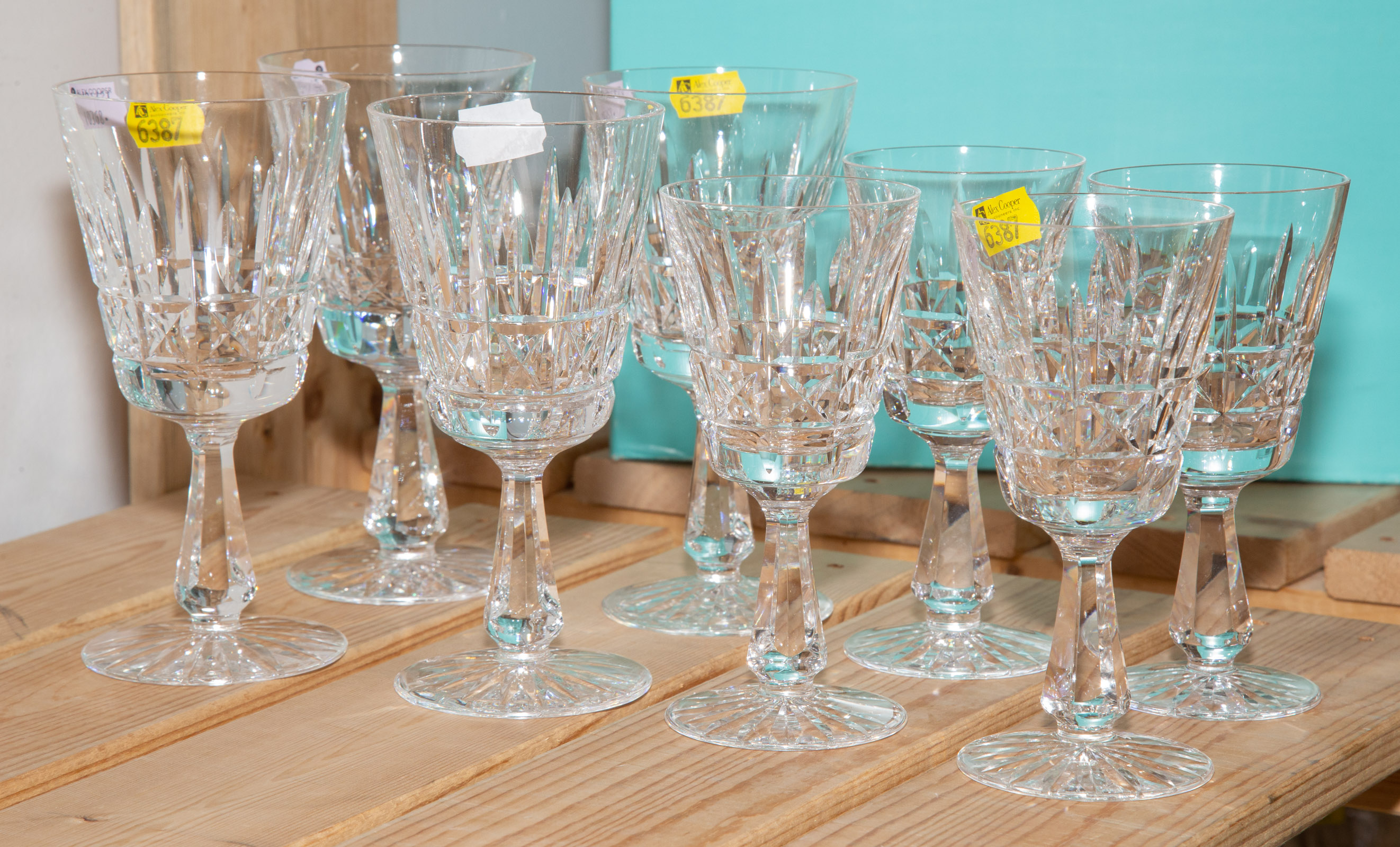 EIGHT WATERFORD GLASSES Two different 3105c3