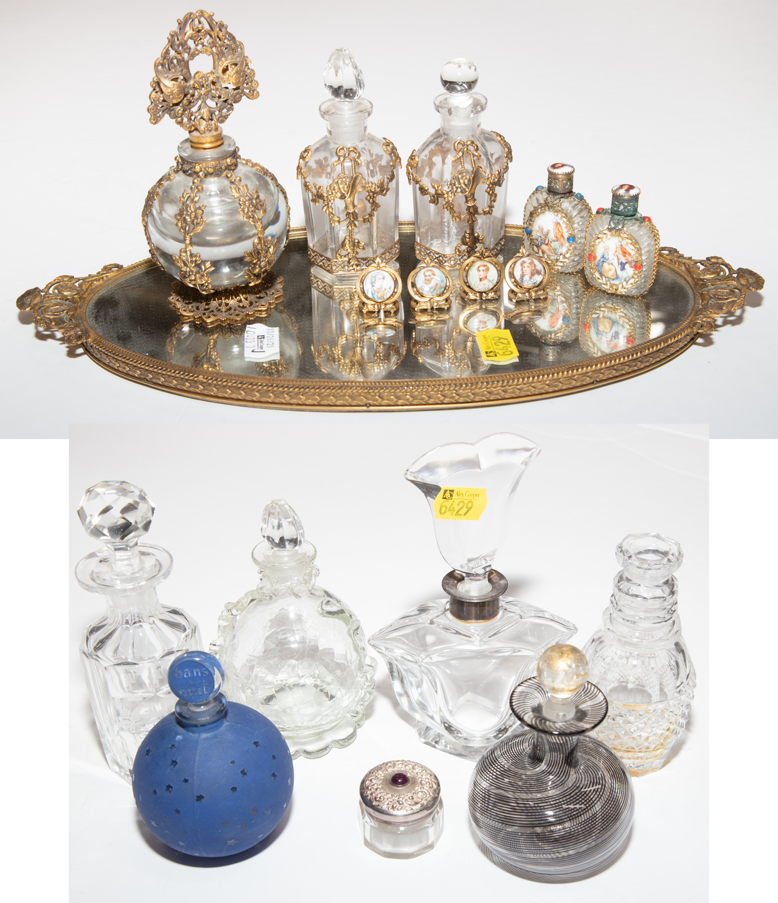 A COLLECTION OF PERFUME BOTTLES